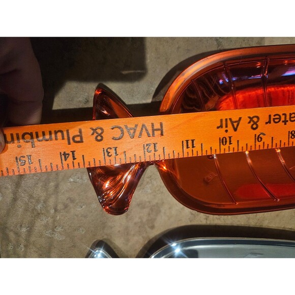 Greenbrier Metallic Red Plastic Candy Shaped Serving Tray Set of 2 - Picture 5 of 8